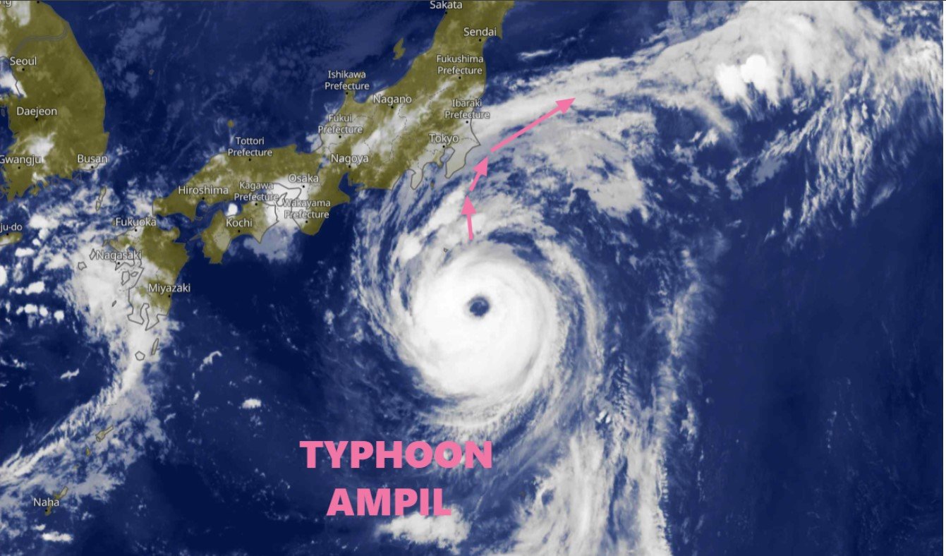 Typhoon Ampil Causes Chaos