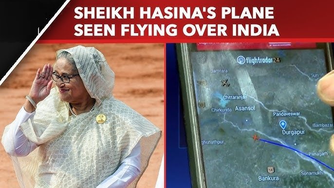 Bangladesh Plane Spotted Over India