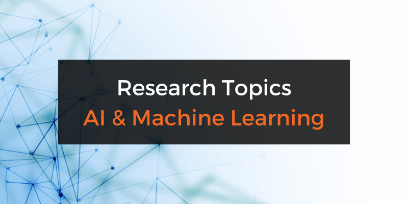 machine learning research topics