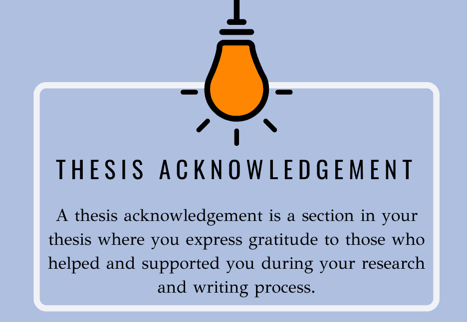 acknowledgements for thesis