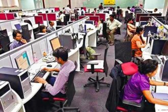 Bengaluru techies stuck inside offices