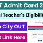 CTET exam admit card