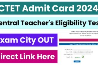 CTET exam admit card