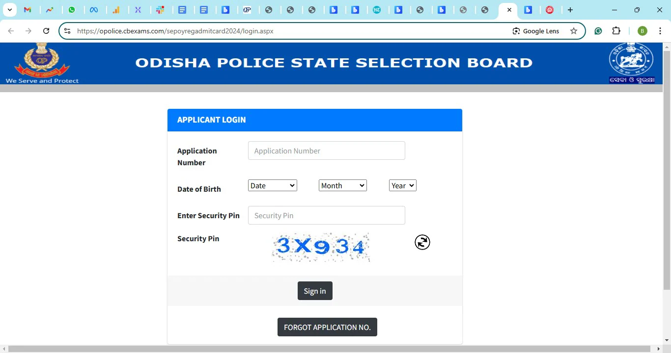 Odisha Police Constable Admit Card 2024